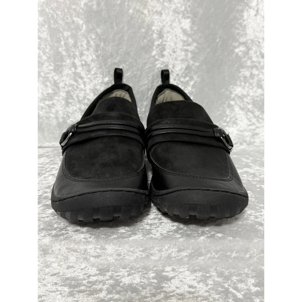 JBU Jambu Phoebe Black Vegan Leather Memory Foam Slip On Loafers Womens 9M‎